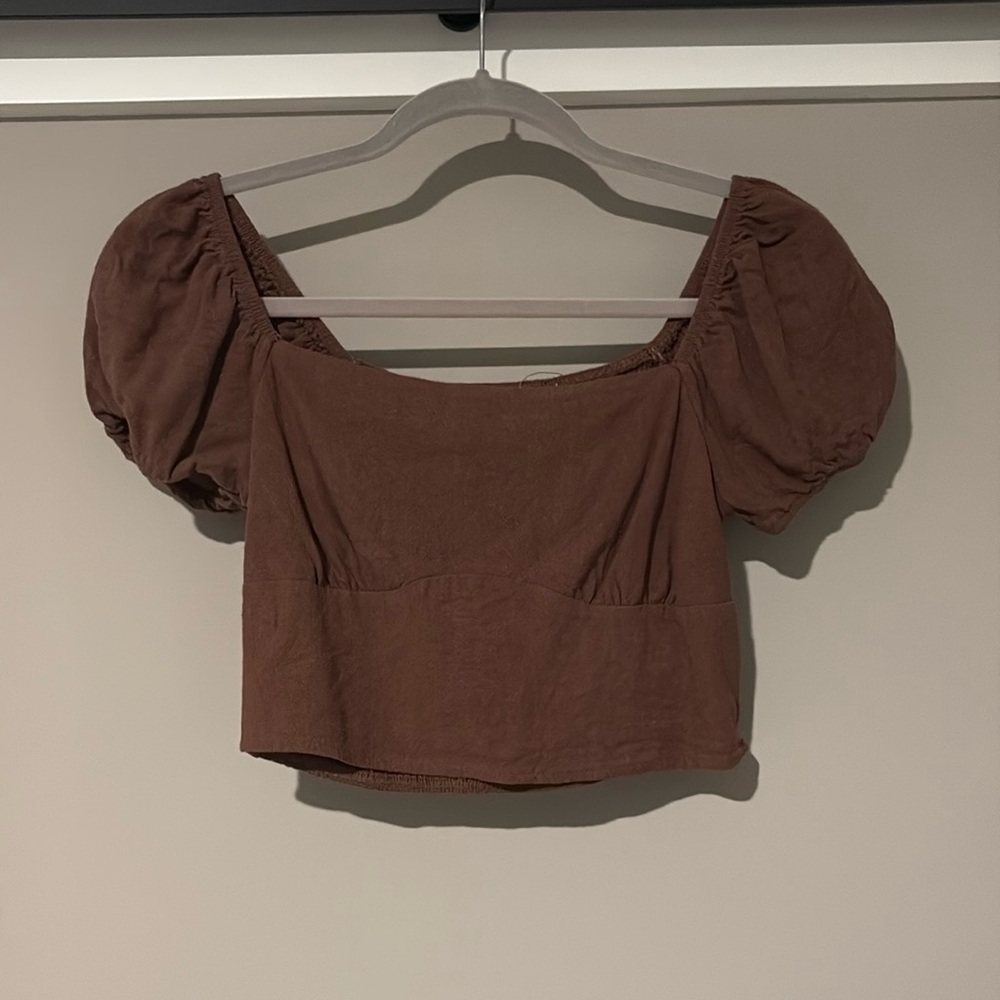 Brown PacSun crop top